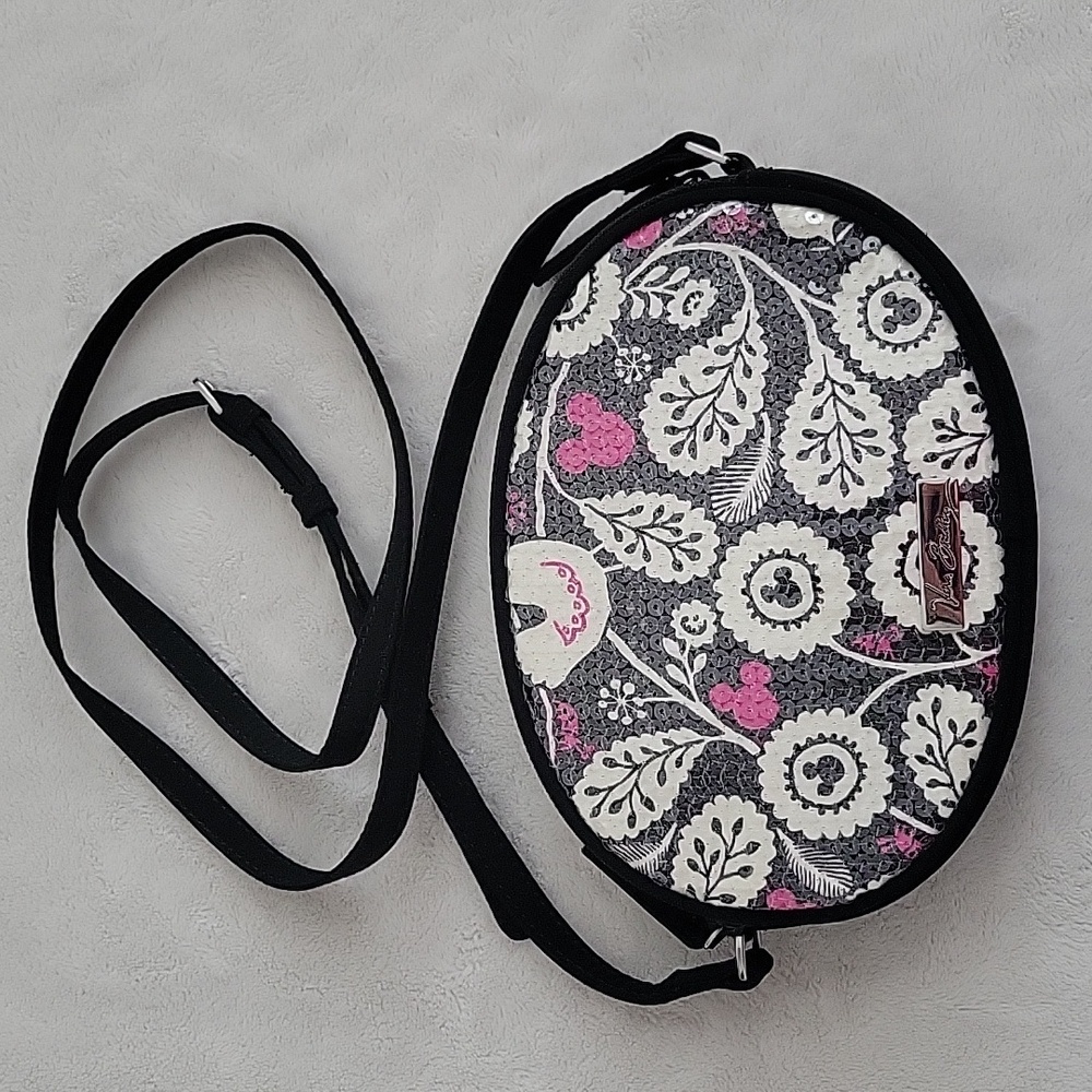 Vera Bradley Disney Parks Mickey Meets Birdie Shimmer Crossbody Bag